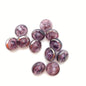Button 10mm Amethyst/silver - BUTTON-0418-B