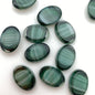 Cab Vintage Glass 18x14mm Tourmaline - CAB-0098-D
