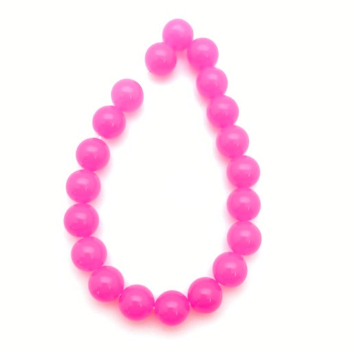Round 8mm Pink Neon