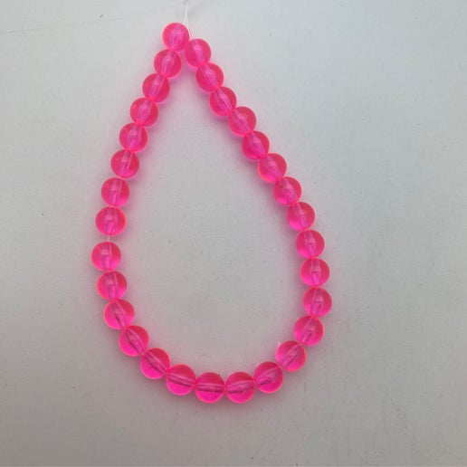 Round 6mm Pink Neon