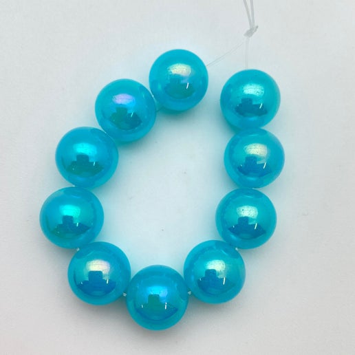 Round 12mm Aqua Luster