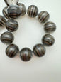 Layered Round 25mm Naturals