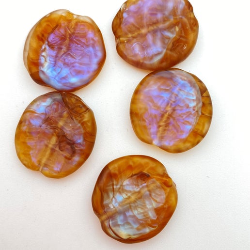 Baroque Flat 22mm Mexican Opal - YAYIN