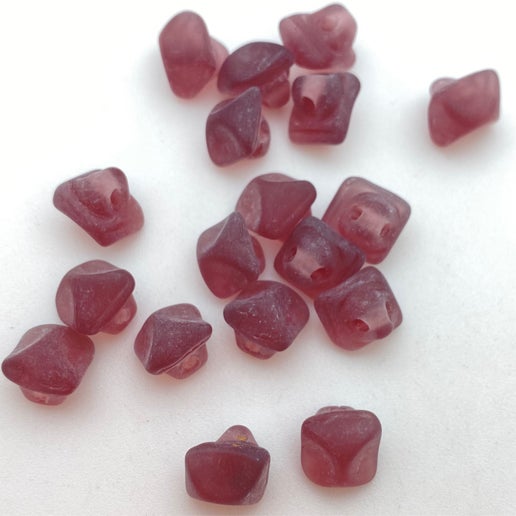 Button 7mm Amethyst Matte - BUTTON-0424-B