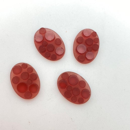 Cab Vintage Glass 18x14mm Amethyst - CAB-0101-B