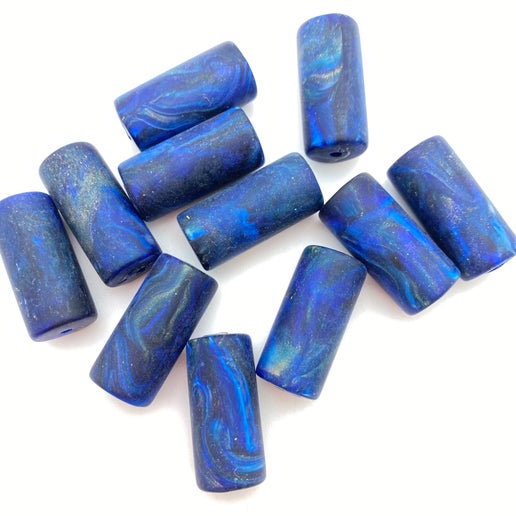Barrel 30x15mm Cobalt Sky Matte - FY-0891-D