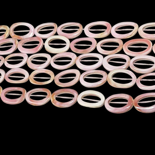 Queen Conch Shell, Oval Rings 20mmx30mm