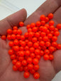 Round 6mm Orange Opal Neon