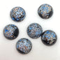 Cab Vintage Glass Blue Foil 18mm - CAB-0303-D