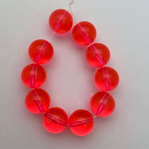 Round 12mm Sherbet Neon