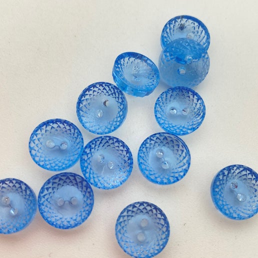 Button 10mm Lt Sapphire - BUTTON-0079-D