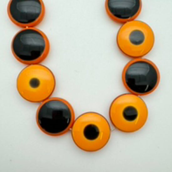 Layered Dome 25mm Rust, Tangerine, Jet