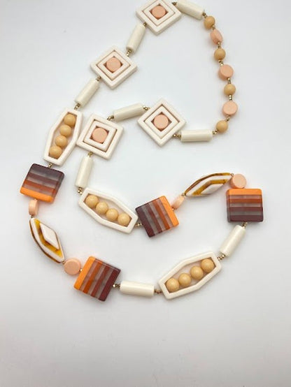 Layered Square 25mm Amber