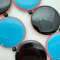 Layered Dome 45mm Black, pink, blue