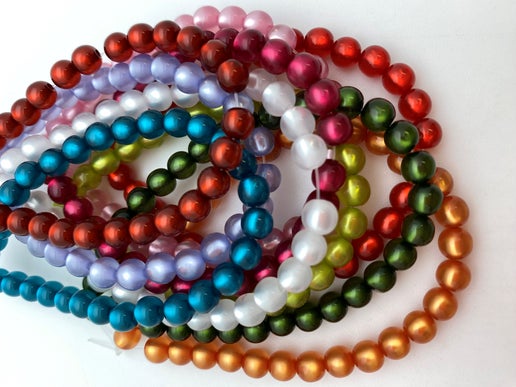 Moon glow Round 6mm Kiwi