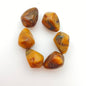 Diamond Tear Drop 22mm Amber Marble