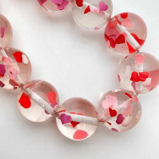 Confetti Round 25mm Hearts