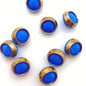 Button 10mm Blue/gold - BUTTON-0468-D