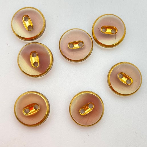 Button 13mm Two-tone/gold - BUTTON-0032-E