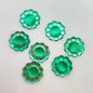 Cab Vintage Glass Emerald 16mm - CAB-0305-D