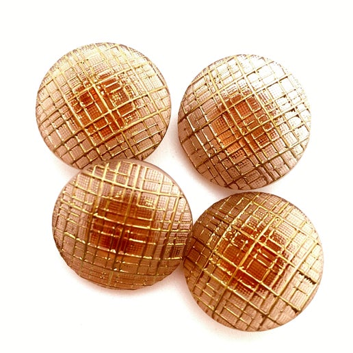 Button 22mm Peach/gold - BUTTON-0433-B