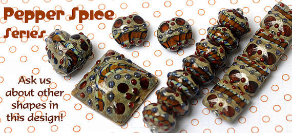 10305001 - Seven Pepper Spice Rondelle Beads