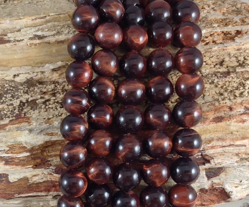 Red Tiger Eye Round