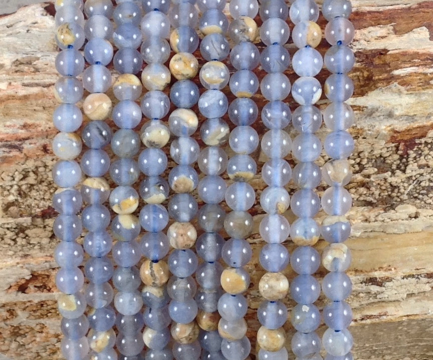 Skin on Blue Chalcedony Round