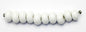 SP001 - Ten Opaque White Rondelle Spacer Beads