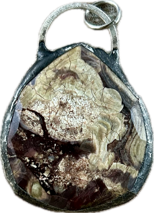 Mushroom Agate Pendant