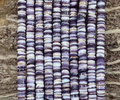 Wampum Quahog Shell Rondelle